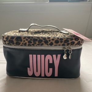 Black Leopard print Juicy Couture Cosmetic Bag